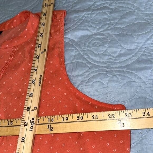 APT.9 Womens XXL Coral Polka Dot Sleeveless Blouse - Picture 7 of 8